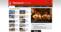 Desktop Screenshot of flamencotickets.com